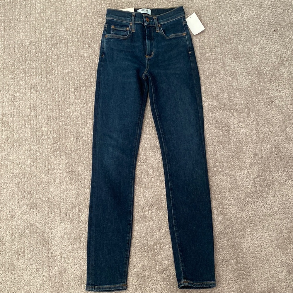 Agolde mid rise skinny jeans